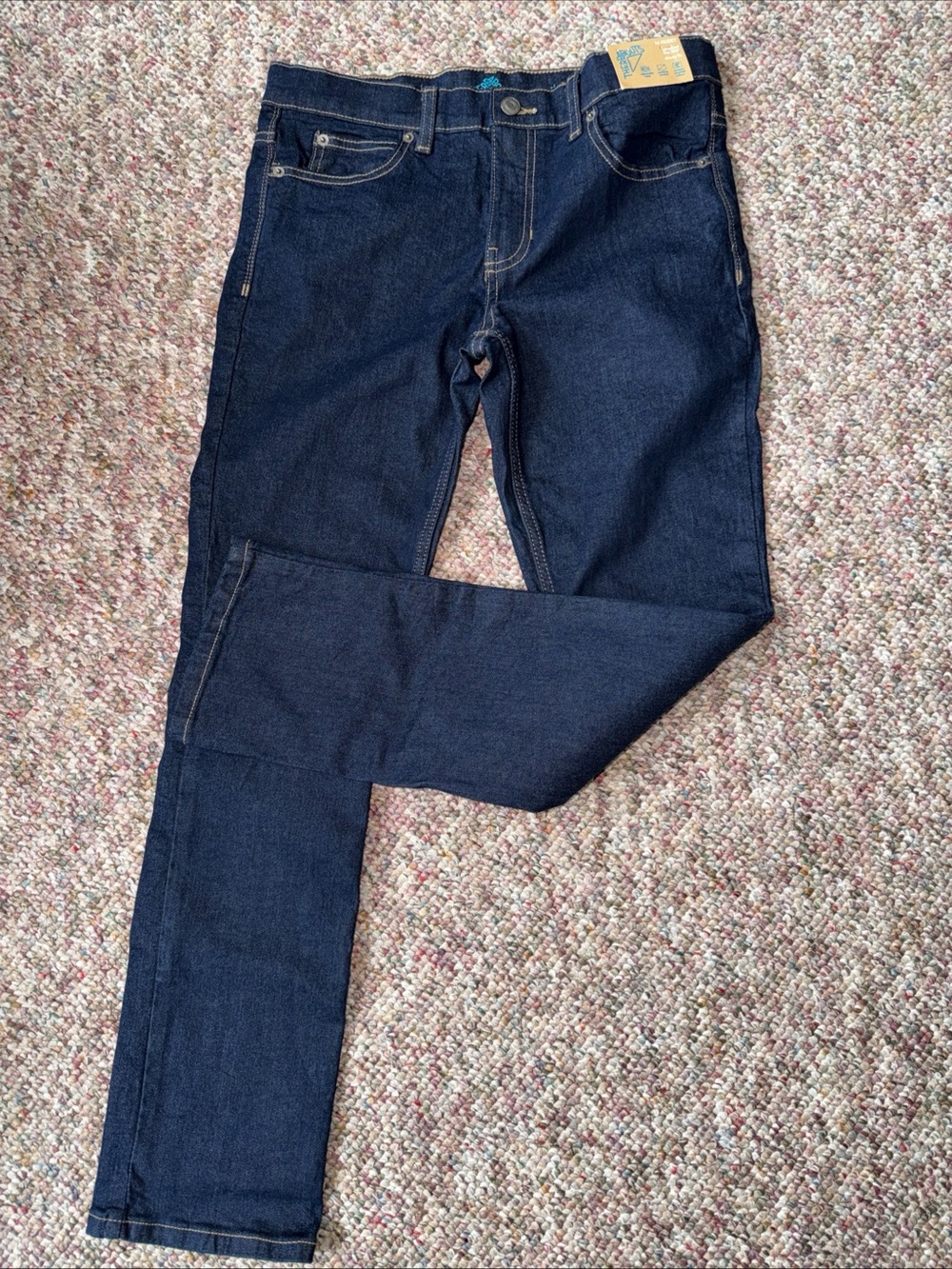 There Abouts Boy’s Size 14 Husky Dark Blue Denim Jeans New